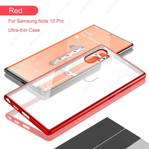 For Galaxy Note 10 case Thin Fashion Soft Silicon Clear Transparent Luxury Phone Case for Samsung Galaxy Note 10 Plus Cover