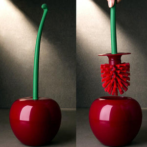 1PC Cute Cherry Shaped Toilet Brush Holder Set Bathroom Cleaning Kit Cleaner Creative Household Toilet Cleaning Brushes