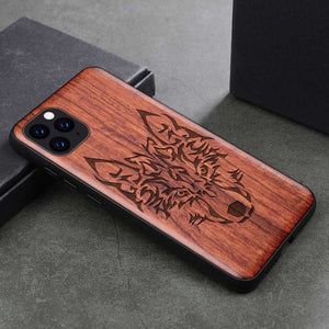 Natural Wood Case For Samsung Galaxy Note 9 8 10 Pro S9 S10 Plus 100% Wood Case For iPhone 11 Pro Max 7 8 6 6S Plus X XR XS Max