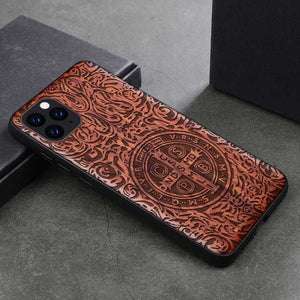 Natural Wood Case For Samsung Galaxy Note 9 8 10 Pro S9 S10 Plus 100% Wood Case For iPhone 11 Pro Max 7 8 6 6S Plus X XR XS Max