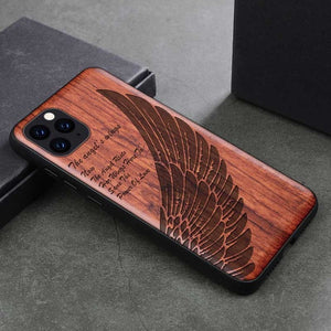 Natural Wood Case For Samsung Galaxy Note 9 8 10 Pro S9 S10 Plus 100% Wood Case For iPhone 11 Pro Max 7 8 6 6S Plus X XR XS Max