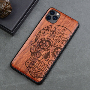 Natural Wood Case For Samsung Galaxy Note 9 8 10 Pro S9 S10 Plus 100% Wood Case For iPhone 11 Pro Max 7 8 6 6S Plus X XR XS Max