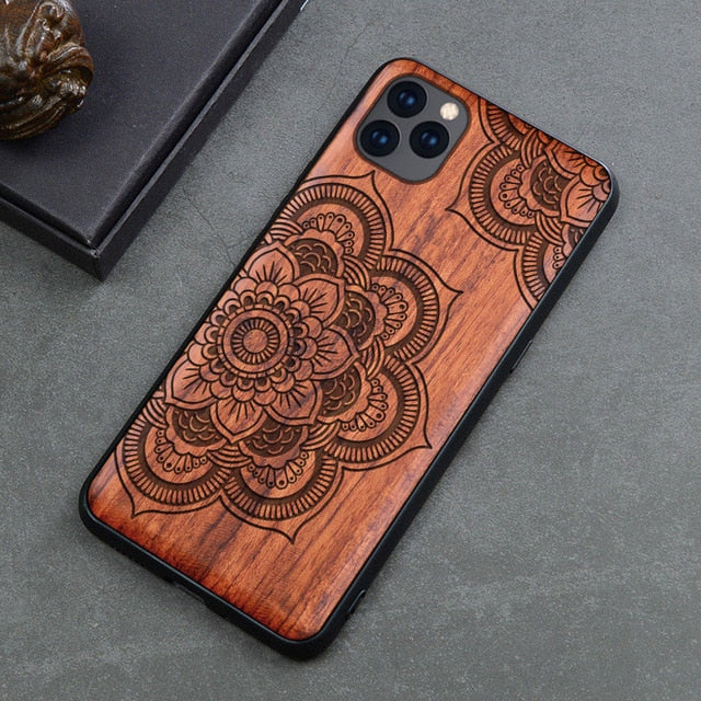 Natural Wood Case For Samsung Galaxy Note 9 8 10 Pro S9 S10 Plus 100% Wood Case For iPhone 11 Pro Max 7 8 6 6S Plus X XR XS Max