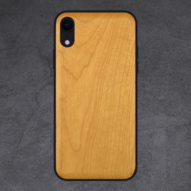 Natural Wood Case For Samsung Galaxy Note 9 8 10 Pro S9 S10 Plus 100% Wood Case For iPhone 11 Pro Max 7 8 6 6S Plus X XR XS Max