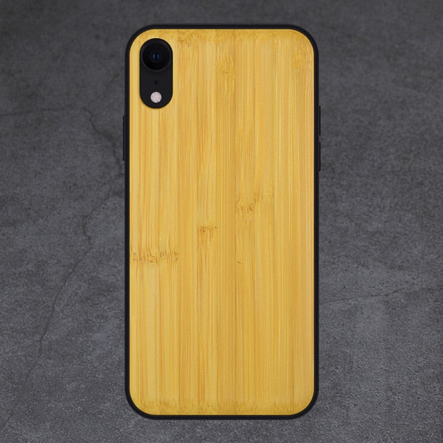 Natural Wood Case For Samsung Galaxy Note 9 8 10 Pro S9 S10 Plus 100% Wood Case For iPhone 11 Pro Max 7 8 6 6S Plus X XR XS Max