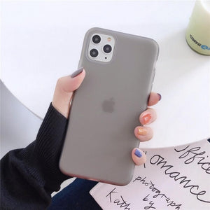 Liquid Emulsion Soft Silicone Matte Phone Case For iPhone 7 6S 8 Plus X XR 11 Pro XS Max Original Transparent Cover Case Shell