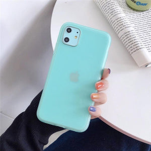 Liquid Emulsion Soft Silicone Matte Phone Case For iPhone 7 6S 8 Plus X XR 11 Pro XS Max Original Transparent Cover Case Shell