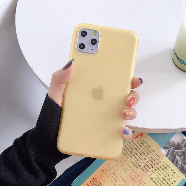 Liquid Emulsion Soft Silicone Matte Phone Case For iPhone 7 6S 8 Plus X XR 11 Pro XS Max Original Transparent Cover Case Shell