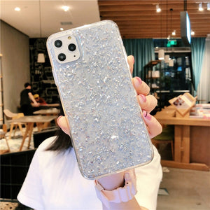 Moskado Luxury Bling Gold Foil Soft TPU Silicone Phone Case For iPhone 11 Pro Max X XR XS Max 7 8 Plus Back Cover Coque Fundas