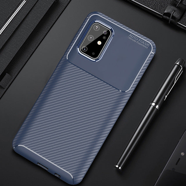 For Samsung Galaxy S20 S 20 Ultra Case Luxury Carbon Fiber Cover Shockproof Phone Case For Samsung S20+ S 20 Plus 5G Cover Shell