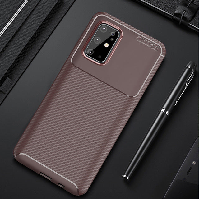 For Samsung Galaxy S20 S 20 Ultra Case Luxury Carbon Fiber Cover Shockproof Phone Case For Samsung S20+ S 20 Plus 5G Cover Shell