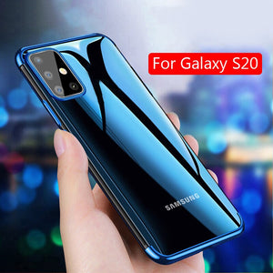 Lainergie Case For Samsung Galaxy S20 Ultra Luxury Plating Soft Clear Slim Phone Cover For Galaxy S20 Plus Ultra Phone Cases